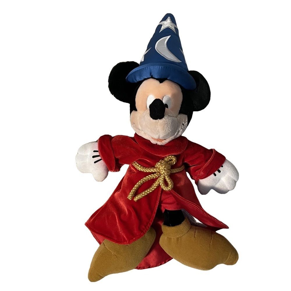 Disney Fantasia Apprentice Mickey Mouse Plush Stuffed Animal 21" inches